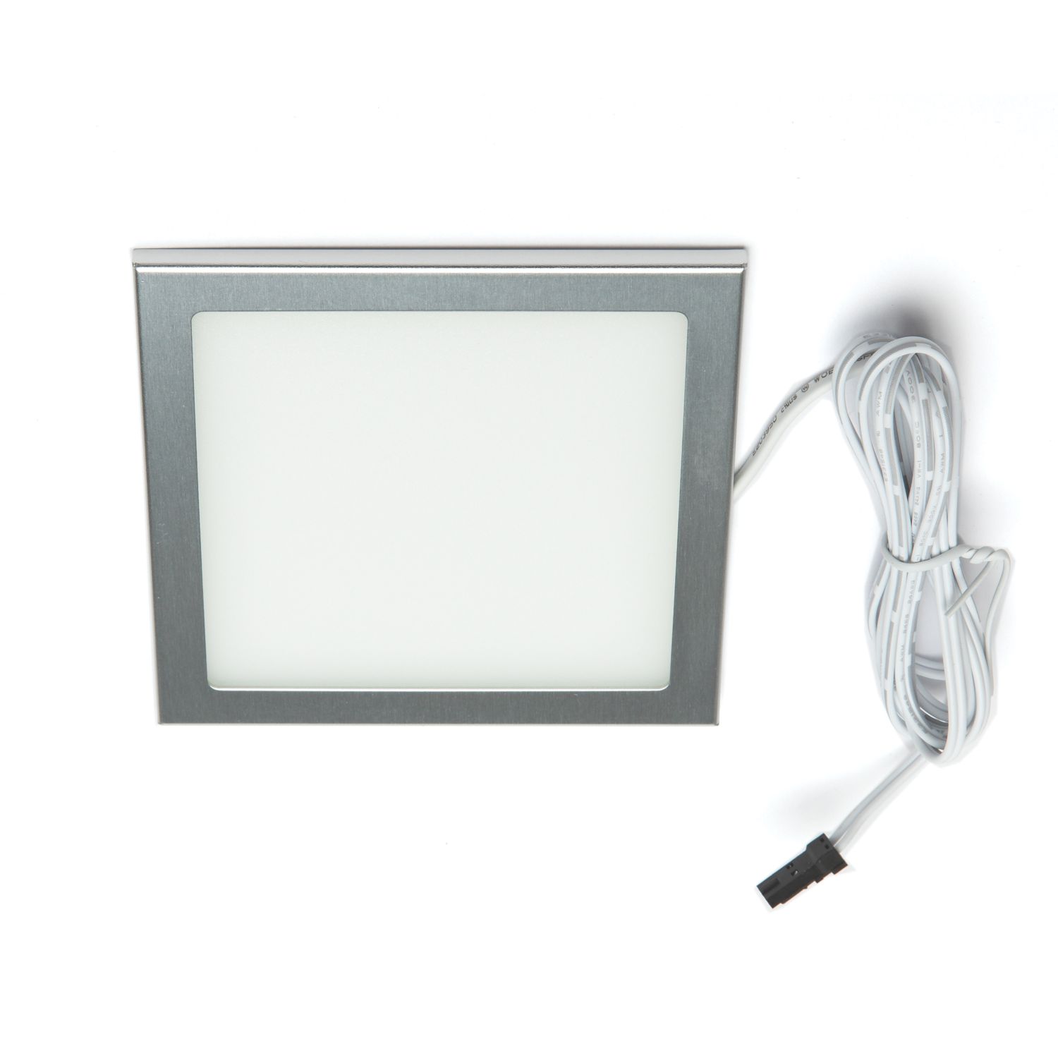 VEW Slim Square LED Cabinet Light Silver 3W 140lm (233TW)