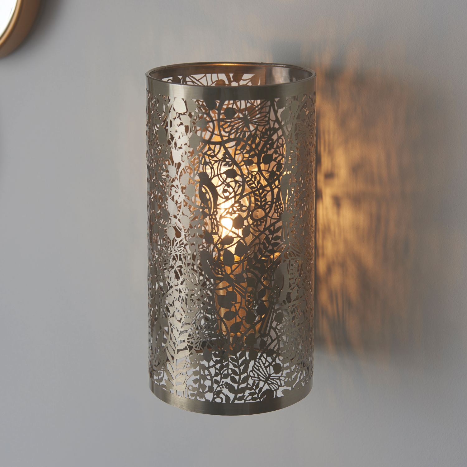 Quay Design Boston Wall Light Antique Brass (233VG)