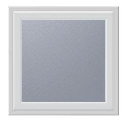 Crystal  Top Opening Obscure Double-Glazed Casement White uPVC Window  820mm x 820mm