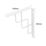 Essentials Step Shelf Brackets White 230mm x 180mm 4 Pack