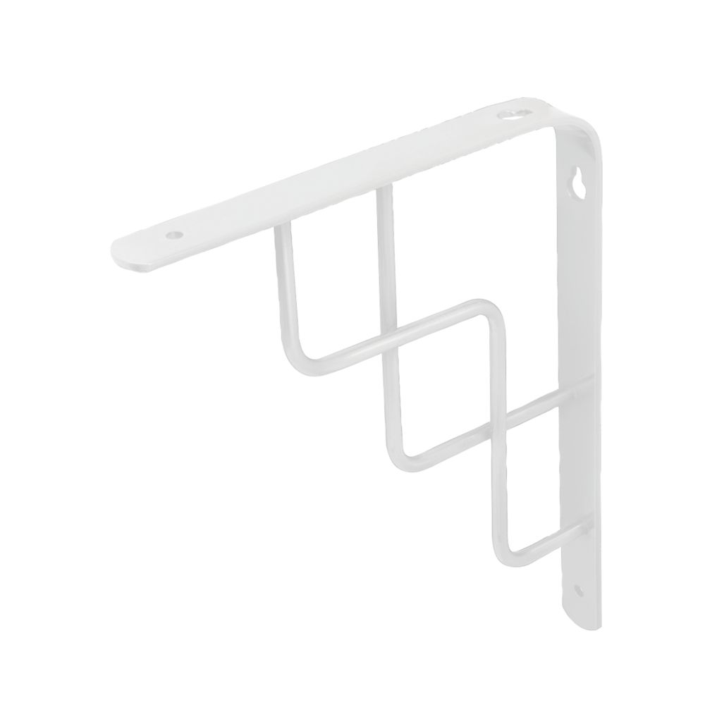 Step Shelf Brackets White 230mm x 180mm 4 Pack