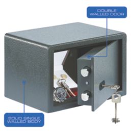 Burg-Wachter Pure Safe PS110 K  Key Freestanding Home Safe 6.7Ltr