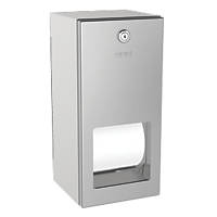 Franke Rodan Lockable Double Toilet Roll Holder Stainless Steel