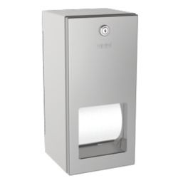 Rodan Lockable Double Toilet Roll Holder Stainless Steel