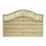 Forest Prague  Lattice Curved Top Fence Panels Natural Timber 6' x 4' Pack of 8