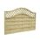 Forest Prague  Lattice Curved Top Fence Panels Natural Timber 6' x 4' Pack of 8