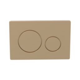 Dual Water-Saving Low Volume Flush Round Flushing Plate Brushed Brass