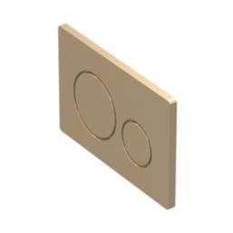 Dual Water-Saving Low Volume Flush Round Flushing Plate Brushed Brass