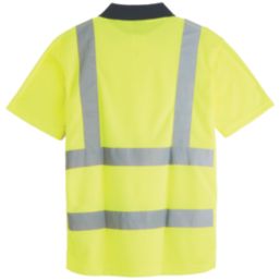 Pro RTX High Visibilty  Polo Shirt Yellow Large 44" Chest