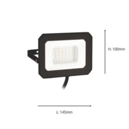 Eglo Risacca-E Outdoor LED Flood Light Black 30W 2800lm