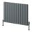 Reina Piatto Double 600mm x 820mm 3005BTU Anthracite Horizontal Designer Radiator