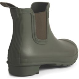 Hunter Original Chelsea Size 6 Womens Dark Olive Non Safety Wellies