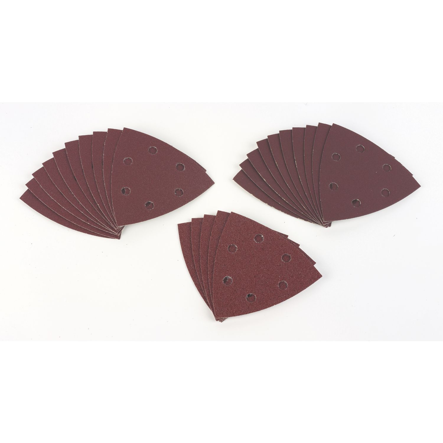 Bosch C430 60, 120 & 240 Grit 6-Hole Punched Multi-Material Sandpaper 93mm x 93mm 25 Piece Set (234FW)