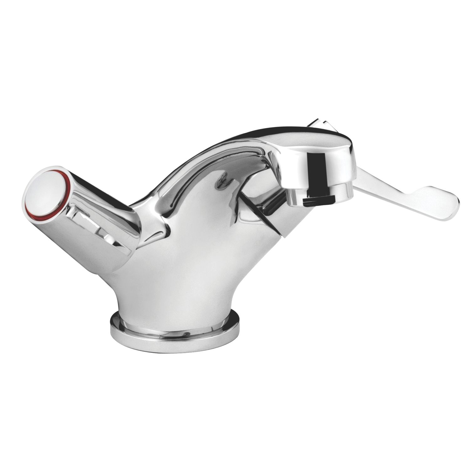 Bristan Lever Chrome 125mm Cloakroom Lever Mono Basin Mixer Tap With Pop-Up Waste (234JE)
