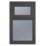 Crystal  Top Opening Obscure Triple-Glazed Casement Anthracite on White uPVC Window 610mm x 1040mm