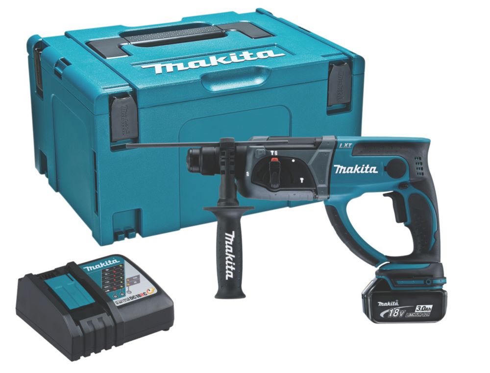 Makita DHR202RF1J 3.2kg 18V 1 x 3.0Ah LiIon LXT Cordless SDS Rotary