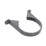 FloPlast  Soil Pipe Clips Anthracite Grey 110mm 5 Pack
