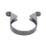 FloPlast  Soil Pipe Clips Anthracite Grey 110mm 5 Pack