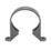FloPlast  Soil Pipe Clips Anthracite Grey 110mm 5 Pack