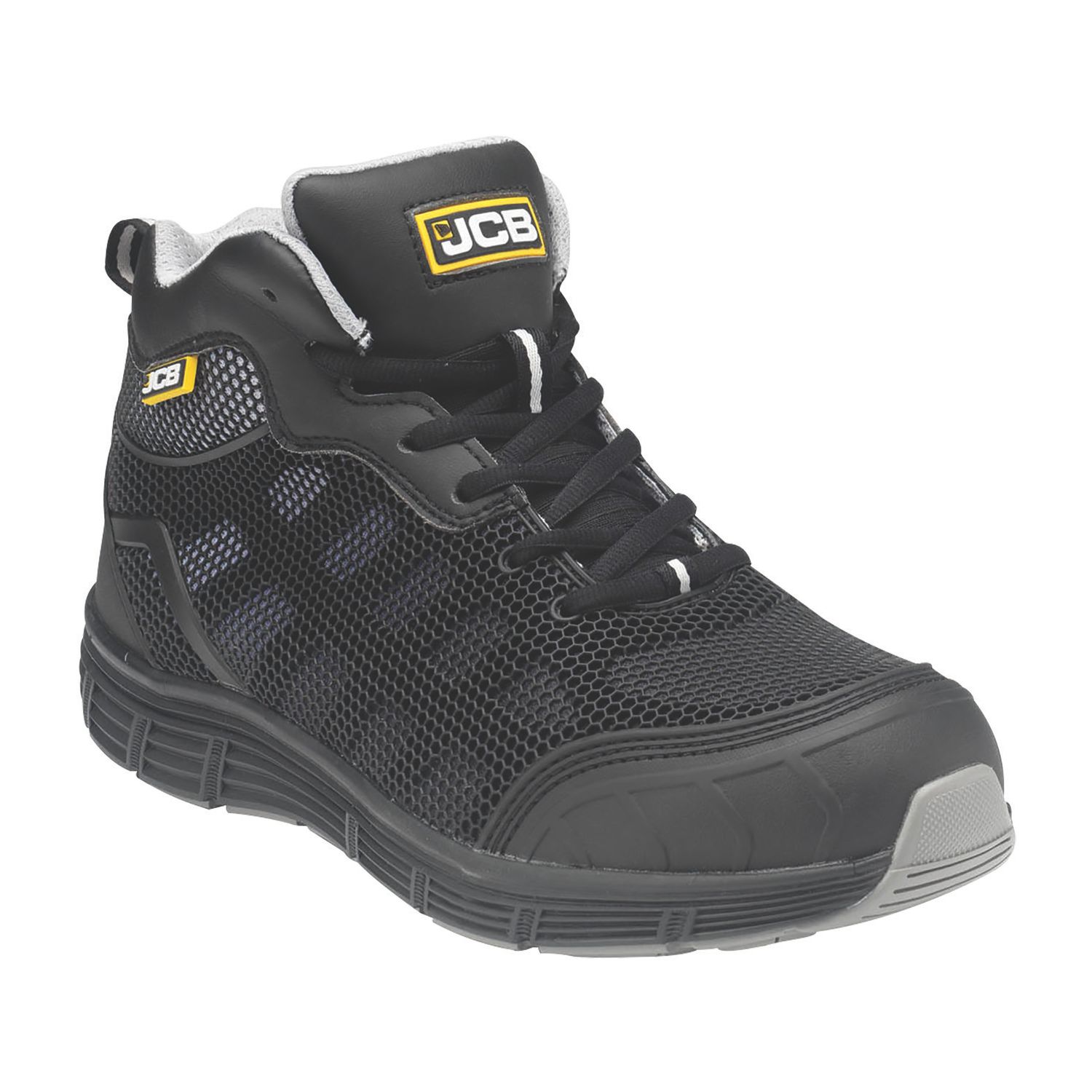 JCB Hydradig Size 7 Black Steel Toe Cap Safety Boots (234KV)