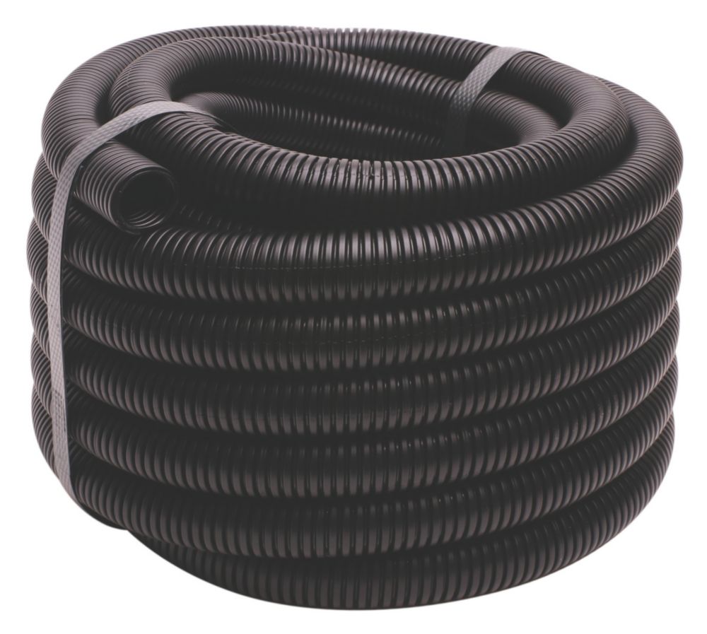 TTE Black Corrugated Flexible Conduit - 20mm x 5m