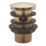 Highlife Bathrooms Slotted Pop Up Basin Waste Brushed Brass 60mm