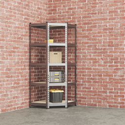 RB Boss Fastlok UDL/GALV 5-Tier Metal Garage Shelving Unit 560mm x 1000mm x 1800mm
