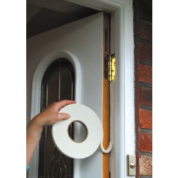 Stormguard  Extra Thick Weatherstrips White 3.5m 2 Pack
