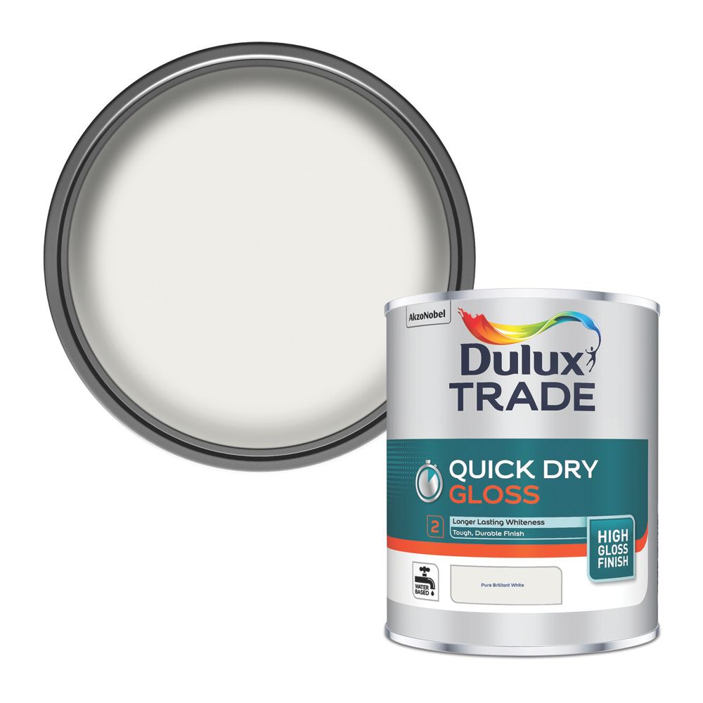 Johnstone's Interior Wood & Metal Quick Dry Gloss Brilliant White 1