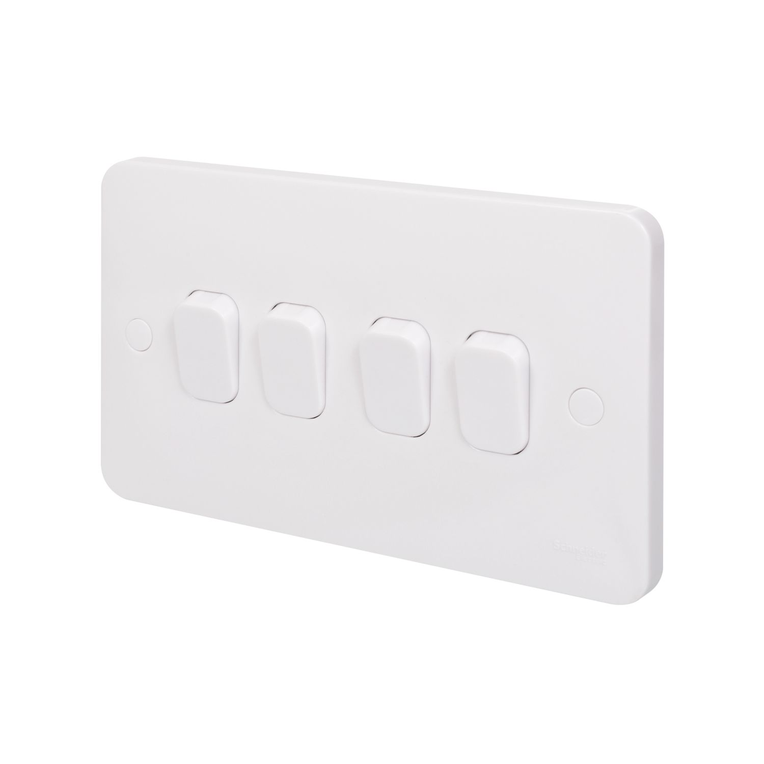 Schneider Electric Lisse 10AX 4-Gang 2-Way 10AX Light Switch White (2352J)
