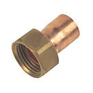 Flomasta   End Feed Straight Tap Connector 15mm x 1/2"