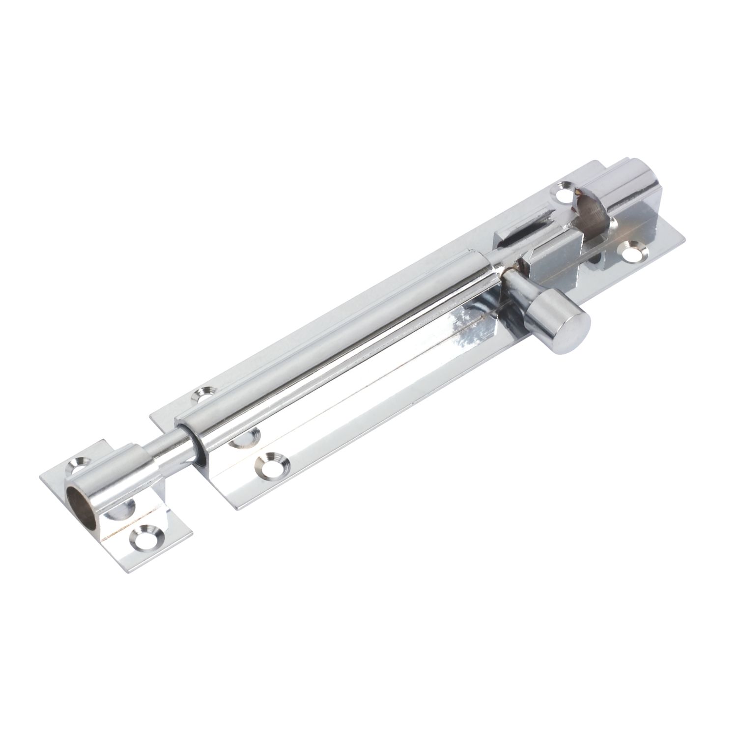 Straight Door Bolt Polished Chrome 102mm (23572)