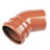 FloPlast Push-Fit 45° Single Socket Bend 110mm