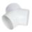 Manrose Circular Y Piece Connector White 100mm
