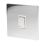 LAP  10AX 1-Gang 2-Way Light Switch  Polished Chrome with White Inserts