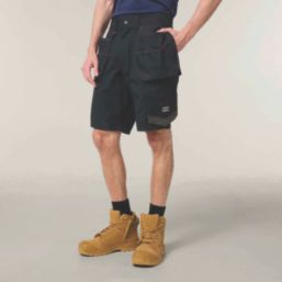 Hard Yakka Raptor Active Holster Work Shorts Black 40" W