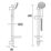 Bristan Casino  Shower Kit Chrome-Plated