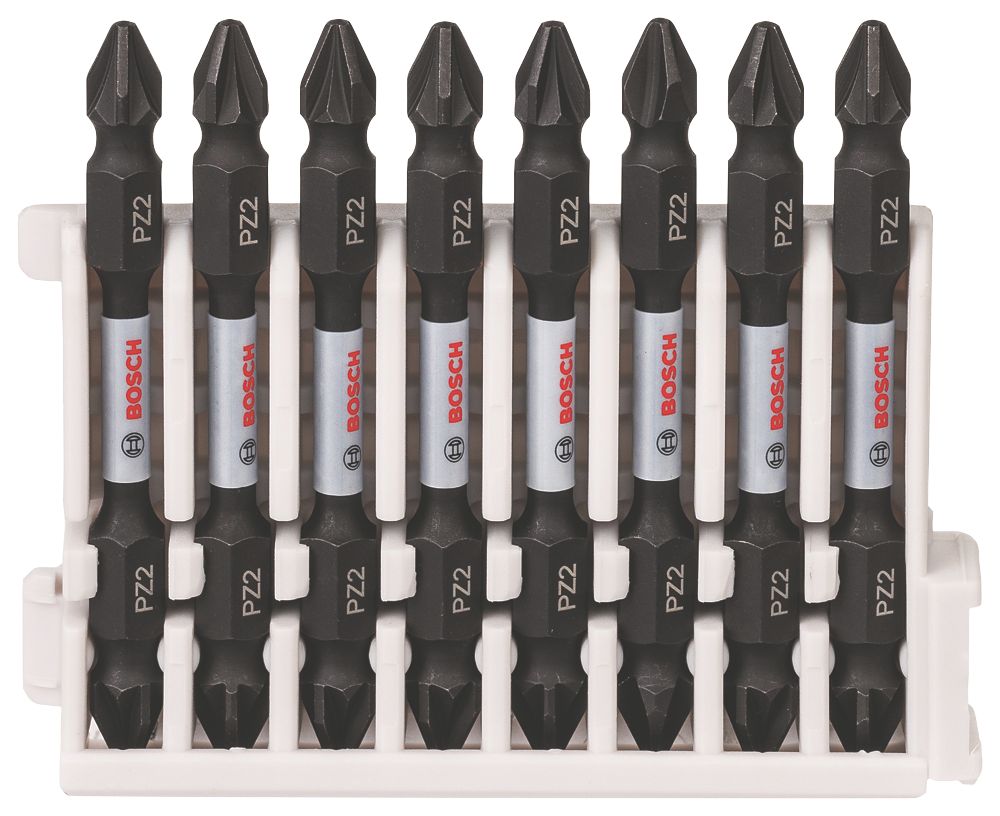 Bosch 1/4" 65mm Hex Shank PZ2 Impact Control DoubleEnded Screwdriver