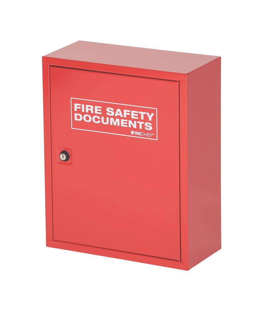 Firechief Key Lock Fire Document 300mm x 140mm x 370mm Red