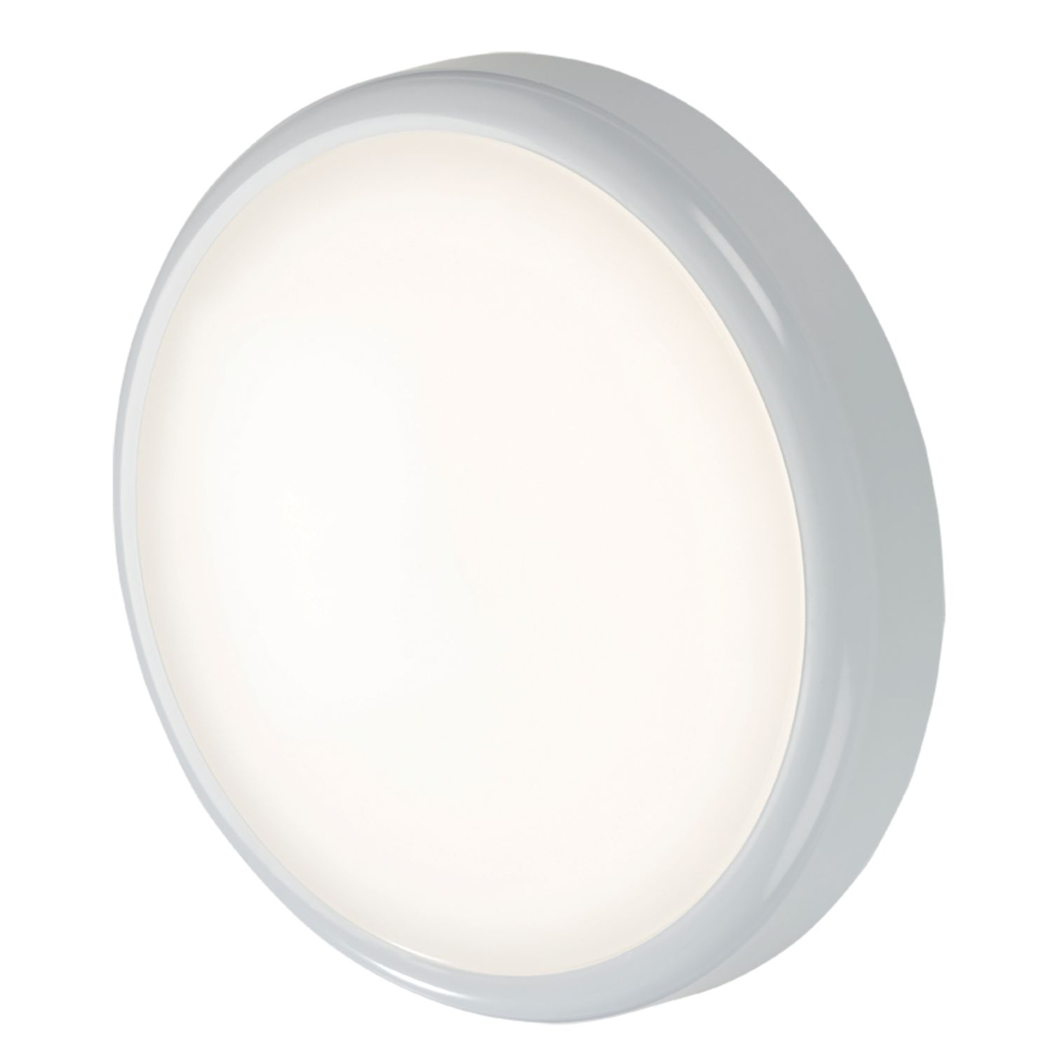 Knightsbridge BT14ACTS Indoor & Outdoor Round LED CCT Adjustable Bulkhead With Microwave Sensor White 14W 1130-1260lm (235GA)