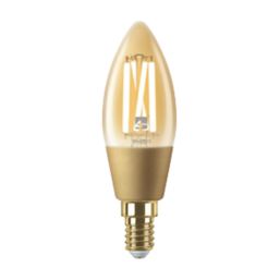 4lite  E14 Candle LED Smart Light Bulb 4.9W 470lm 2 Pack