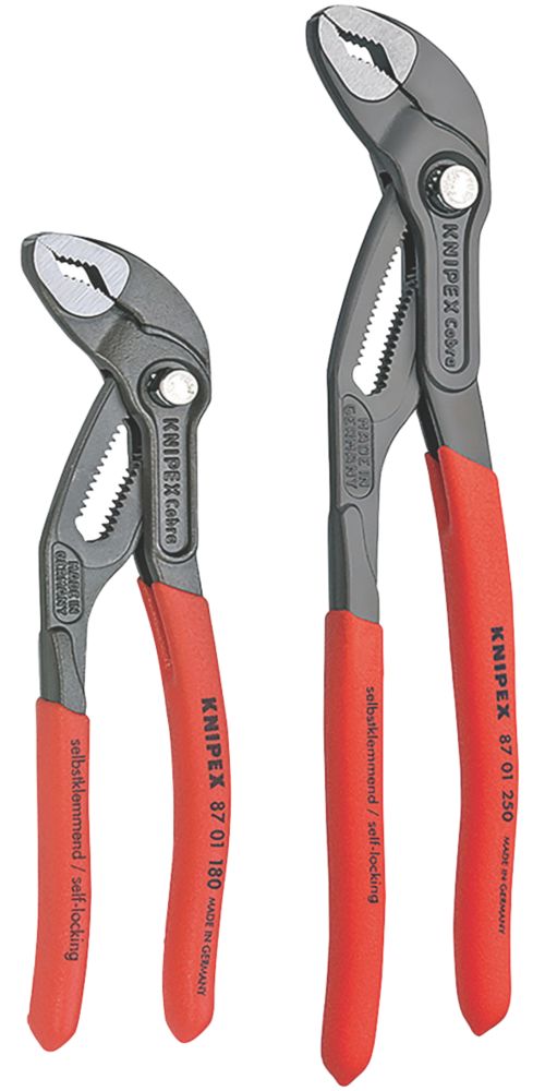 Knipex Cobra Water Pump Pliers 2 Piece Set - Screwfix