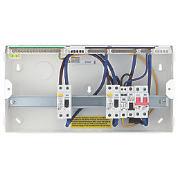 British General Fortress 19-Module 11-Way Part-Populated High Integrity Dual RCD Consumer Unit with SPD