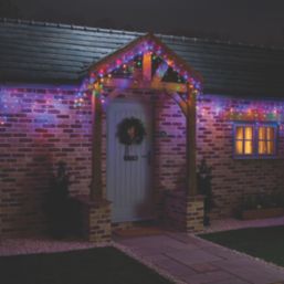 300 LED Indoor & Outdoor Multi Colour Icicle Christmas Lights 20.85m
