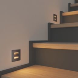 LAP Portunes Adjustable Square LED Downlight Black 2.1W 180lm