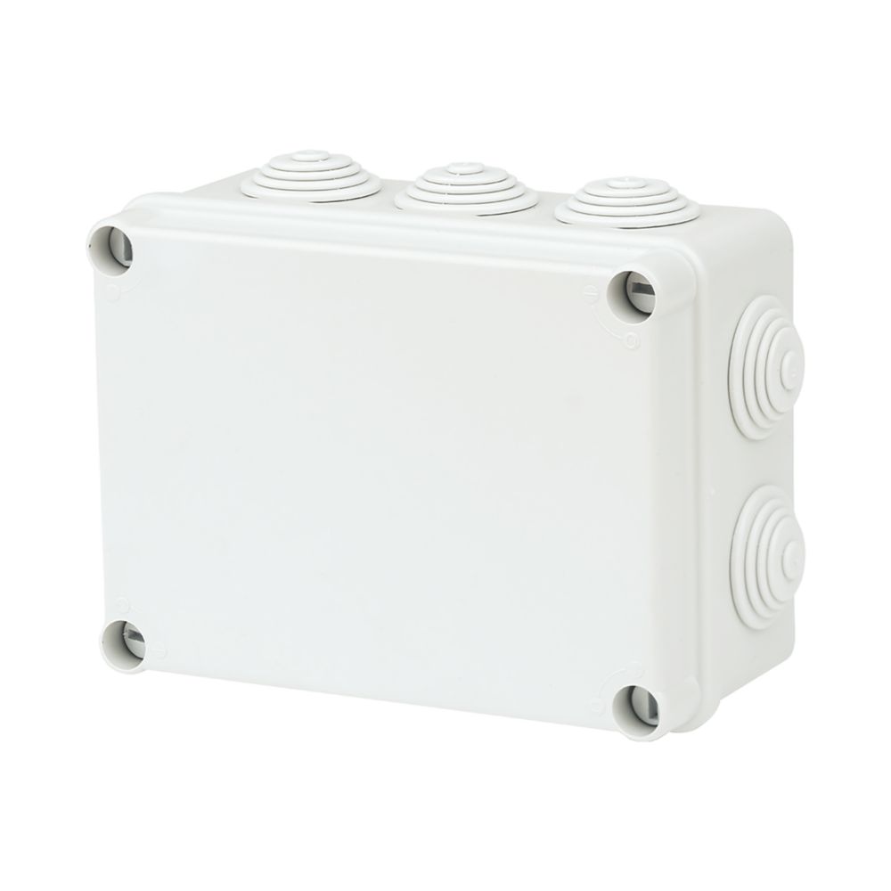 Vimark 10-Entry Rectangular Junction Box with Knockouts 118mm x 76mm x 158mm