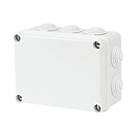 Vimark 10-Entry Rectangular Junction Box with Knockouts 118mm x 76mm x 158mm