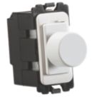 Knightsbridge Curved Edge Dummy Dimmer Module 6A 2-Way Grid Light Switch White