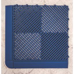 Swisstrax Ribtrax Pro Interlocking Floor Tiles Royal Blue 19mm 25 Pack