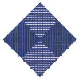 Swisstrax Ribtrax Pro Interlocking Floor Tiles Royal Blue 19mm 25 Pack